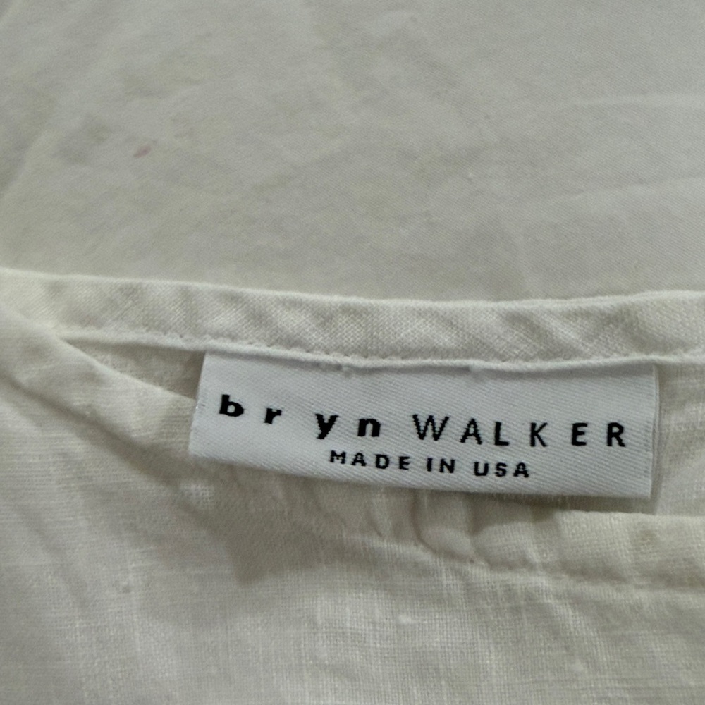 Burn Walker white Linen tunic top or short dress